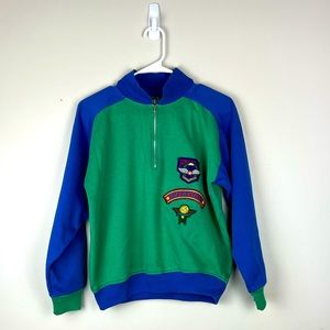 Women’s Vintage Gitano Aviator Sweatshirt Colorblock 80’s-90’s SZ S